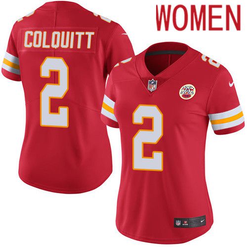 Women Kansas City Chiefs #2 Dicaprio Bootle Nike Red Vapor Limited NFL Jersey->women nfl jersey->Women Jersey